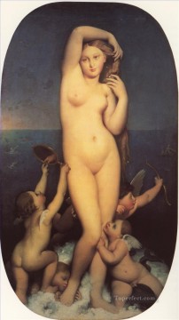  Auguste Obras - Venus Anadyomene desnuda Jean Auguste Dominique Ingres